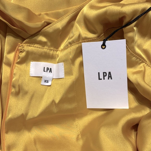 LPA Halter Tie Dress in Mustard Yellow Size XS from REVOLVE - Picture 5 of 7